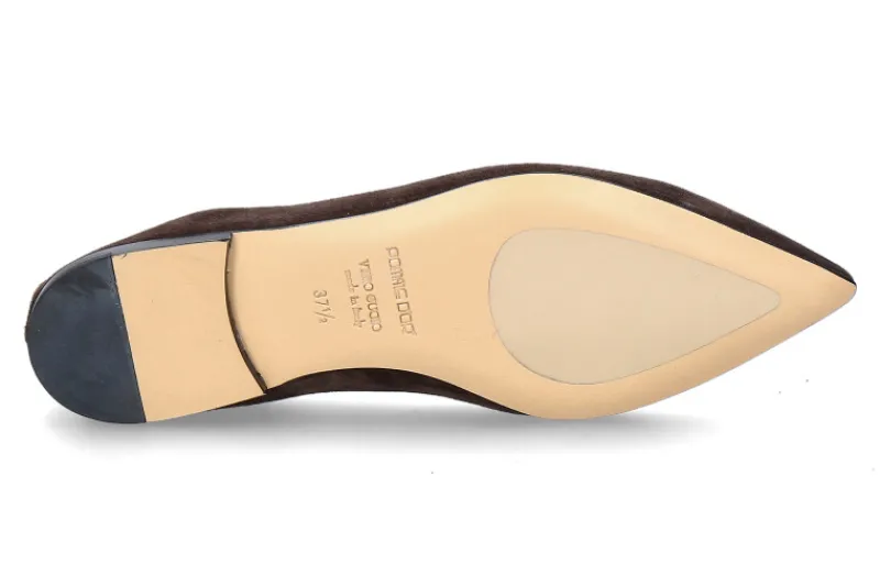 Damen Pomme D'Or Ballerina INGRID CAMOSCIO- coffee/dunkelbraun