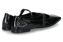 Damen Pomme D'Or Riemenballerina EMILY NAPLAK- nero/schwarz