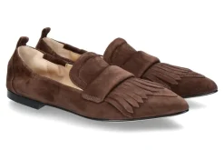 Damen Pomme D'Or Slipper CAMOSCIO ESPRESSO CUOIO NERO