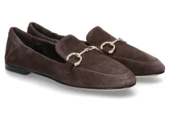 Damen Pomme D'Or Slipper GIORGIA CAMOSCIO- coffee/dunkelbraun