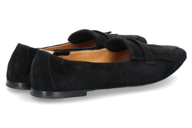 Damen Pomme D'Or Slipper GRACE CAMOSCIO NERO (40)