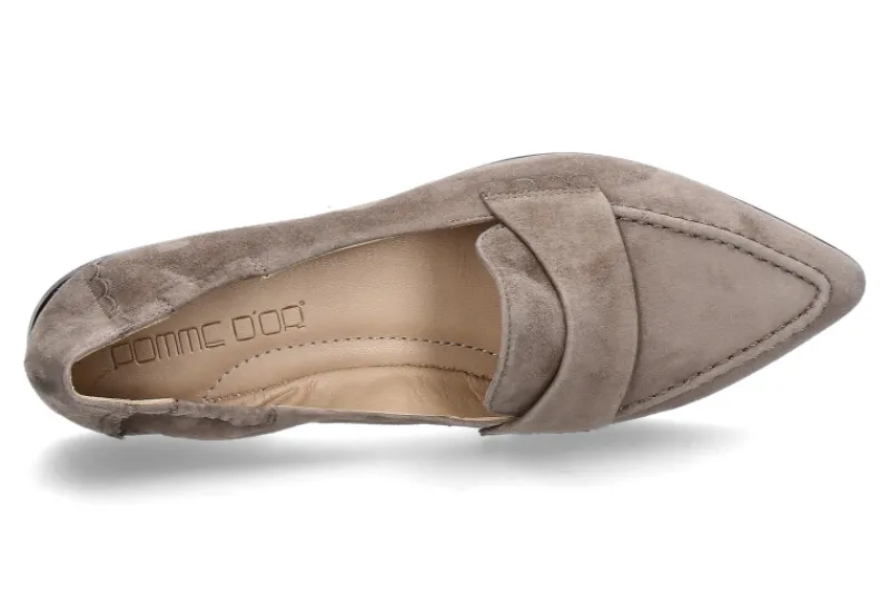 Damen Pomme D'Or Slipper GRACE CAMOSCIO- fango/braun