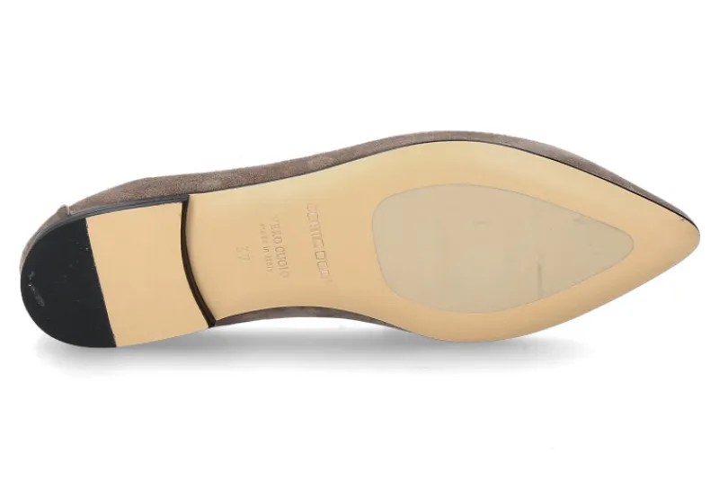 Damen Pomme D'Or Slipper GRACE CAMOSCIO- fango/braun