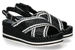 Damen Pons Quintana Keilsandale PADOVA vira negro bianco