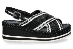 Damen Pons Quintana Keilsandale PADOVA vira negro bianco