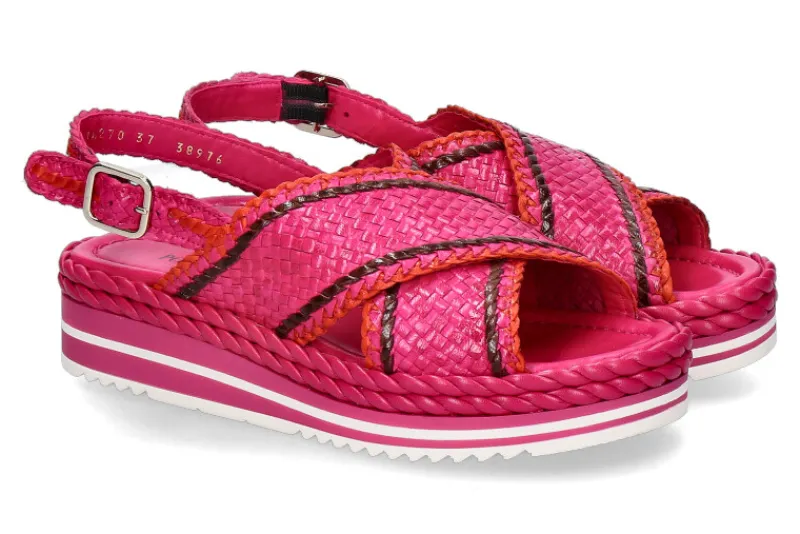 Damen Pons Quintana Plateau-Sandale MILAN- lirio pink/ blanco