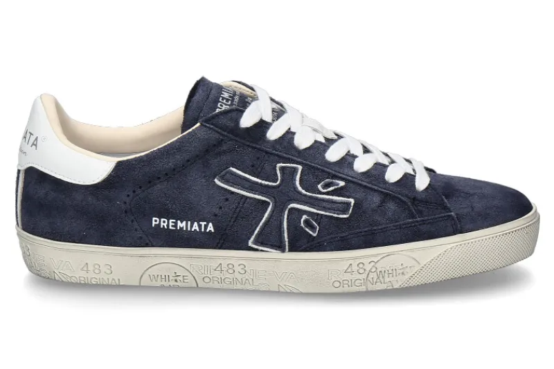 Herren Premiata Herren- Sneaker TIMELESS TRAINERS STEVEN- dunkelblau
