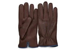 Damen Restelli Herren- Handschuhe MARRONE CERVO- braun