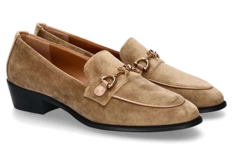 Damen Roberto Festa Loafer AXEL VELLUTO- volpe/ beige/ grün