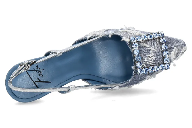 Damen Roberto Festa Slingpumps STEFI Gwynet luxor silver