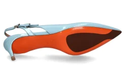 Damen Santoni Damen- Slingpumps AUDREY45- light blue/hellblau