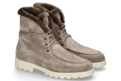 Damen Santoni Damen- Stiefelette gefüttert WILDLEDER- braun