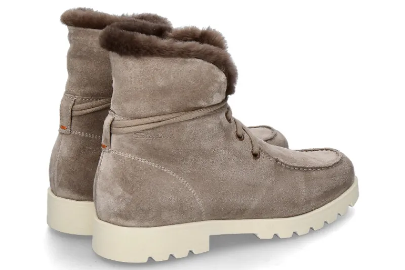Damen Santoni Damen- Stiefelette gefüttert WILDLEDER- braun