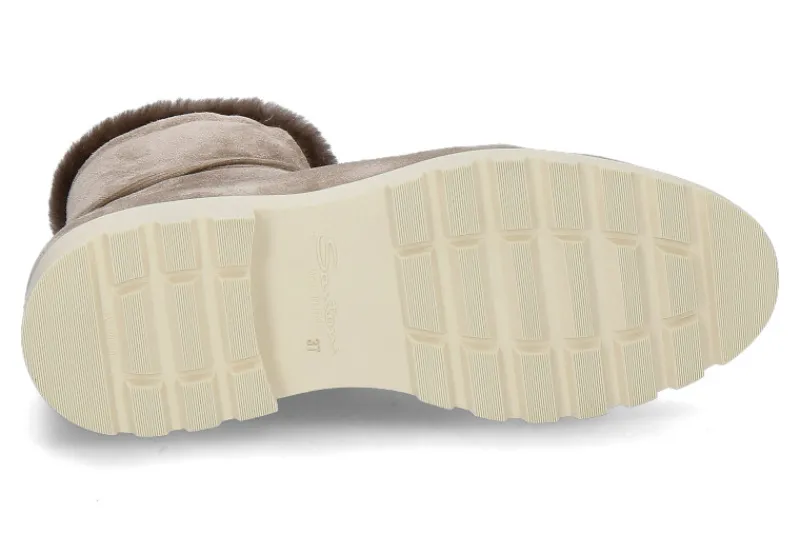 Damen Santoni Damen- Stiefelette gefüttert WILDLEDER- braun