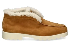 Damen Santoni Desert Boot gefüttert LAMB VELOURS- braun