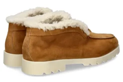 Damen Santoni Desert Boot gefüttert LAMB VELOURS- braun