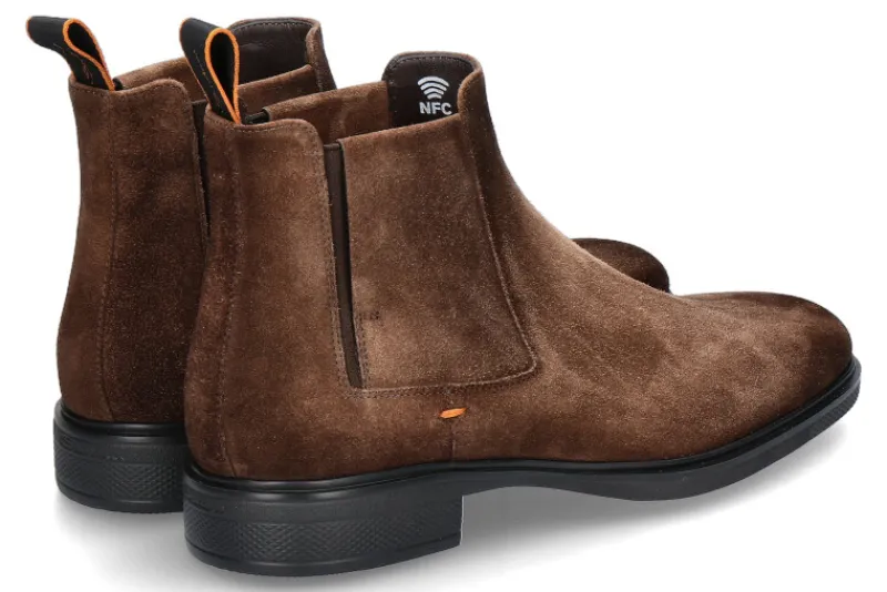 Herren Santoni Herren- Chelsea Boot EASY WILDLEDER- brown/braun