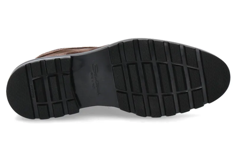 Herren Santoni Herren Desert- Boots MORO CAMOSCIO- dunkelbraun