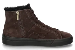 Herren Santoni Herren- High Top Sneaker gefüttert VELOUR- dark brown/dunkelbraun