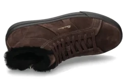 Herren Santoni Herren- High Top Sneaker gefüttert VELOUR- dark brown/dunkelbraun