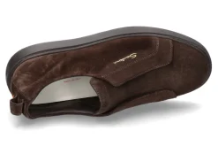 Herren Santoni Herren- Slip- On VELOUR- dark brown/dunkelbraun