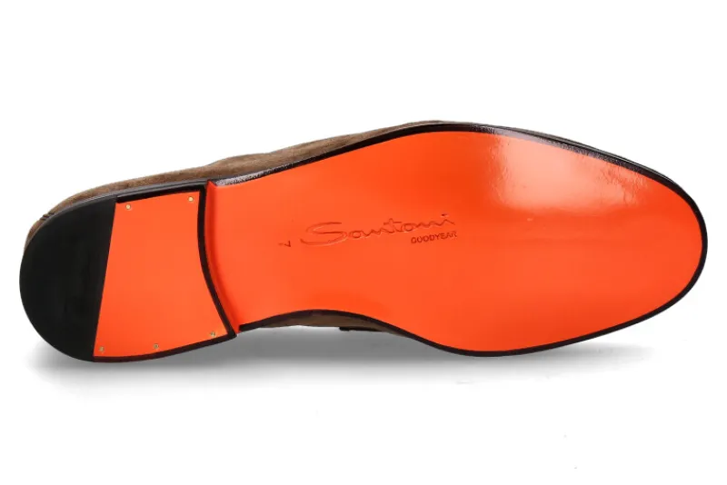 Herren Santoni Herren- Slipper CARLOS- brown/braun