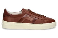 Herren Santoni Herren- Sneaker GLORIA DOUBLE BUCKLE- braun
