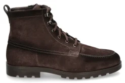 Herren Santoni Herren- Stiefelette gefüttert FLAIR-F VELOURSLEDER- dark brown/dunkelbraun