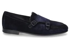 Herren Santoni Herren-Loafer DOUBLE BUCKLE- blau