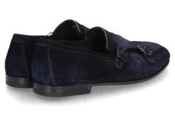 Herren Santoni Herren-Loafer DOUBLE BUCKLE- blau