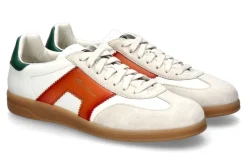Herren Santoni Herren-Sneaker DOUBLE BUCKLE- orange/white/green