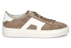Herren Santoni Herren-Sneaker GLORIA DOULBLE BUCKLE- panna
