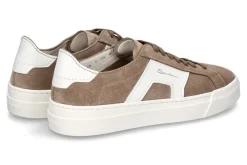 Herren Santoni Herren-Sneaker GLORIA DOULBLE BUCKLE- panna