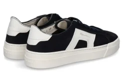 Herren Santoni Herren-Sneaker GLORIA DOUBLE BUCKLE- blau/ weiss