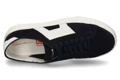 Herren Santoni Herren-Sneaker GLORIA DOUBLE BUCKLE- blau/ weiss