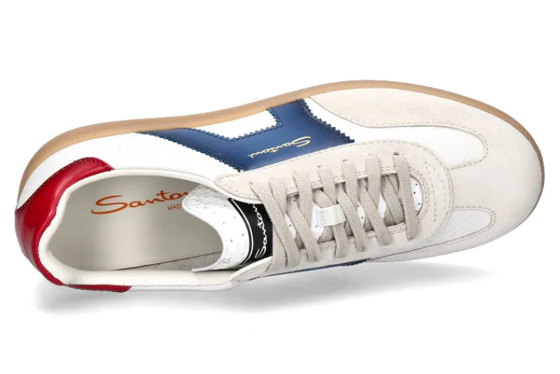 Herren Santoni Herren-Sneaker OLYMPIC- white/blue/red