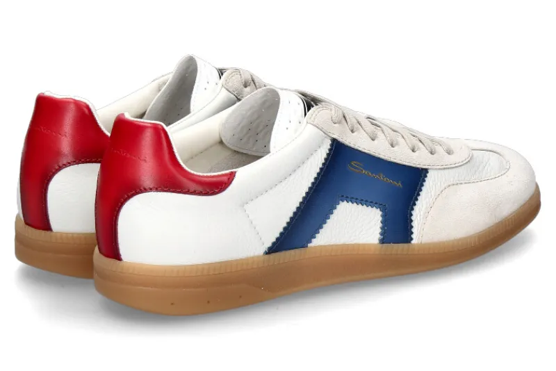 Herren Santoni Herren-Sneaker OLYMPIC- white/blue/red
