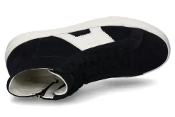 Herren Santoni Mid- Cut Sneaker DOUBLE BUCKLE BLUE/WHT- dunkelblau