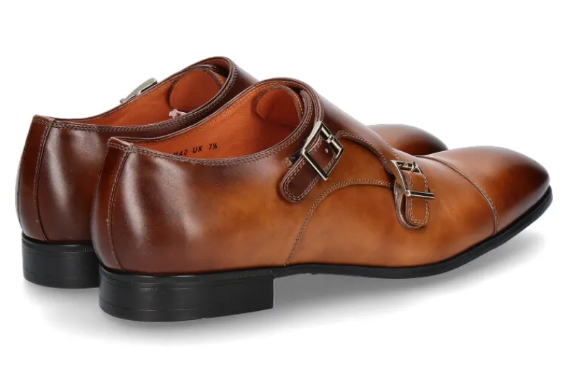 Herren Santoni Monk LEAHTER ANTIK BROWN (44½)