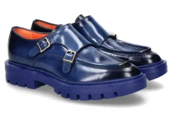 Damen Santoni Monk LEATHER BLU
