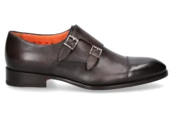 Herren Santoni Monk LEATHER BROWN