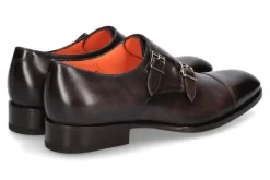 Herren Santoni Monk LEATHER BROWN