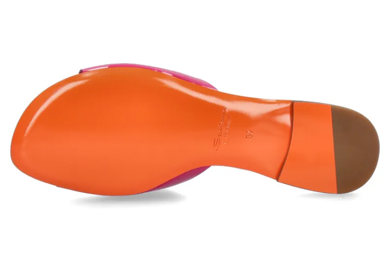 Damen Santoni Pantolette LACK FUCHSIA