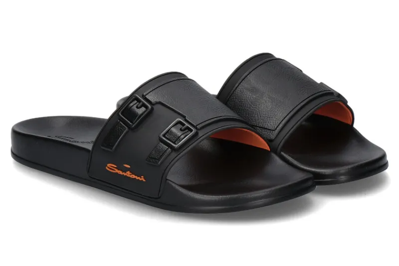Herren Santoni Pantolette NERO