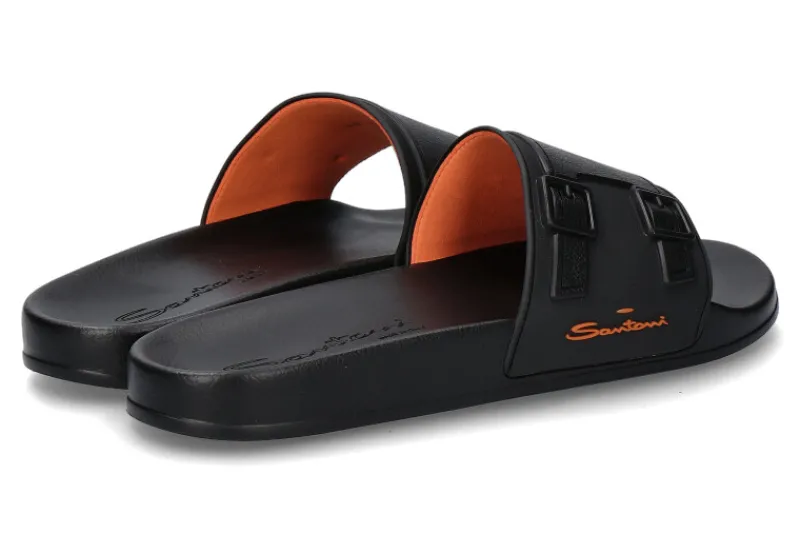 Herren Santoni Pantolette NERO