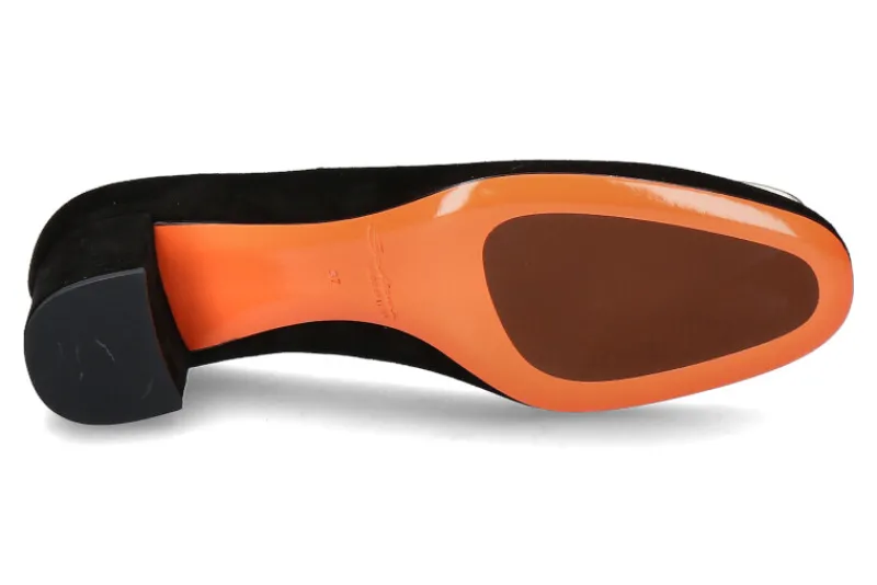 Damen Santoni Pumps VELOURS NERO- schwarz