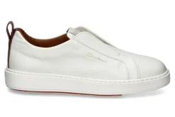Herren Santoni Slip-On Sneaker CLEANIC NAPPA- white