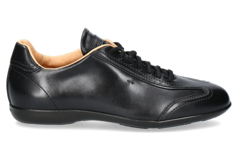 Herren Santoni Sneaker LEATHER BLACK (42)