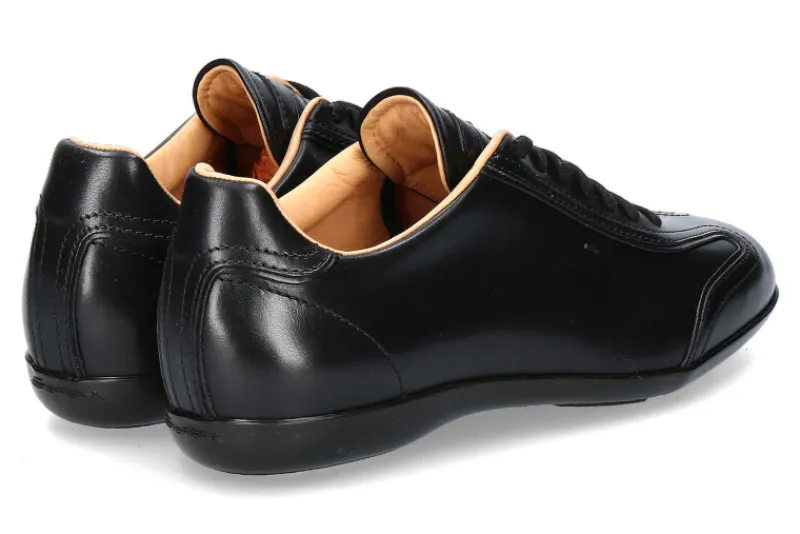 Herren Santoni Sneaker LEATHER BLACK (42)
