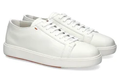 Herren Santoni Sneaker LEATHER WHITE